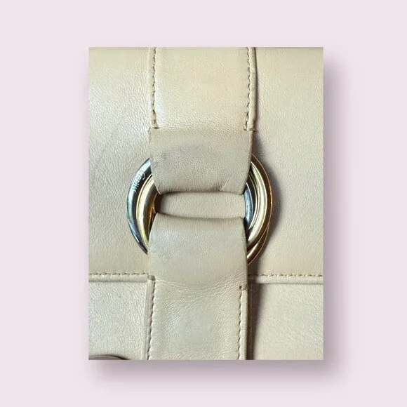 Vintage Cartier Trinity Compact Tri-Fold Wallet | Beige/Tan - Picture 6 of 7